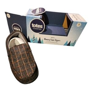 Mens Totes Checkered Slippers